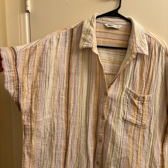 Sonoma 100% Cotton Summer Lightweight Striped Pastel Top XL - Picture 3 of 6